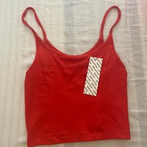Urban Outfitters Red Cropped Tank